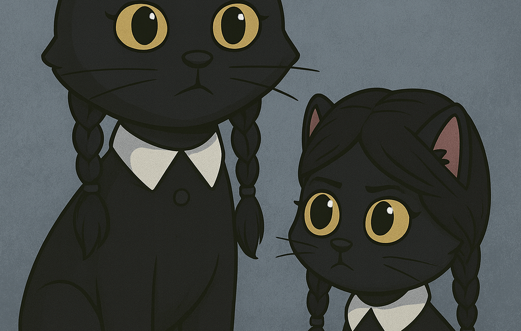 ODC and Lanson as Wednesday Addams