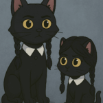 ODC and Lanson as Wednesday Addams