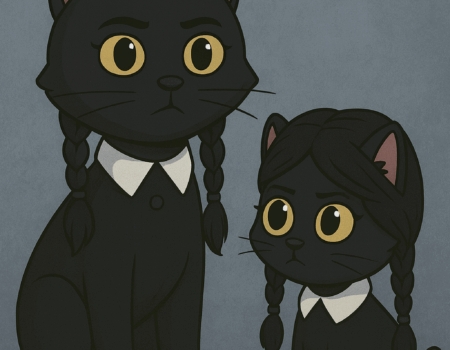 ODC and Lanson as Wednesday Addams