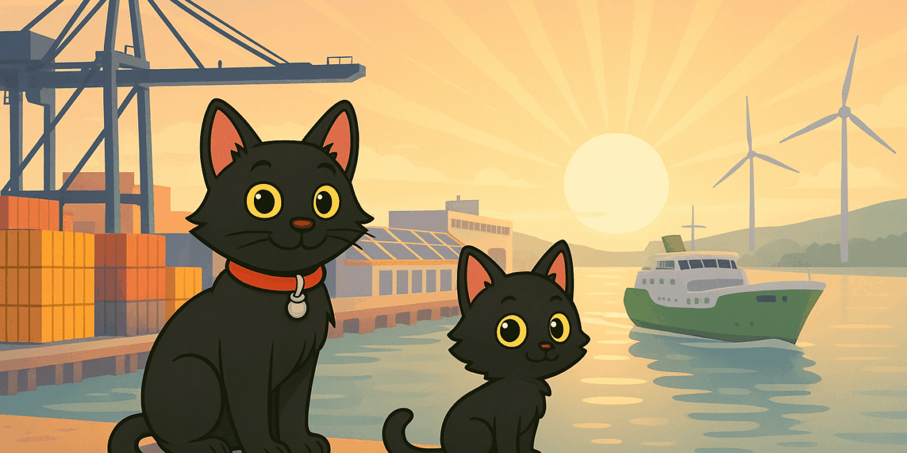 ODC and Lanson Sitting on the Dock of the Bay