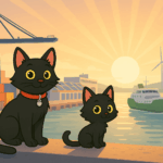ODC and Lanson Sitting on the Dock of the Bay