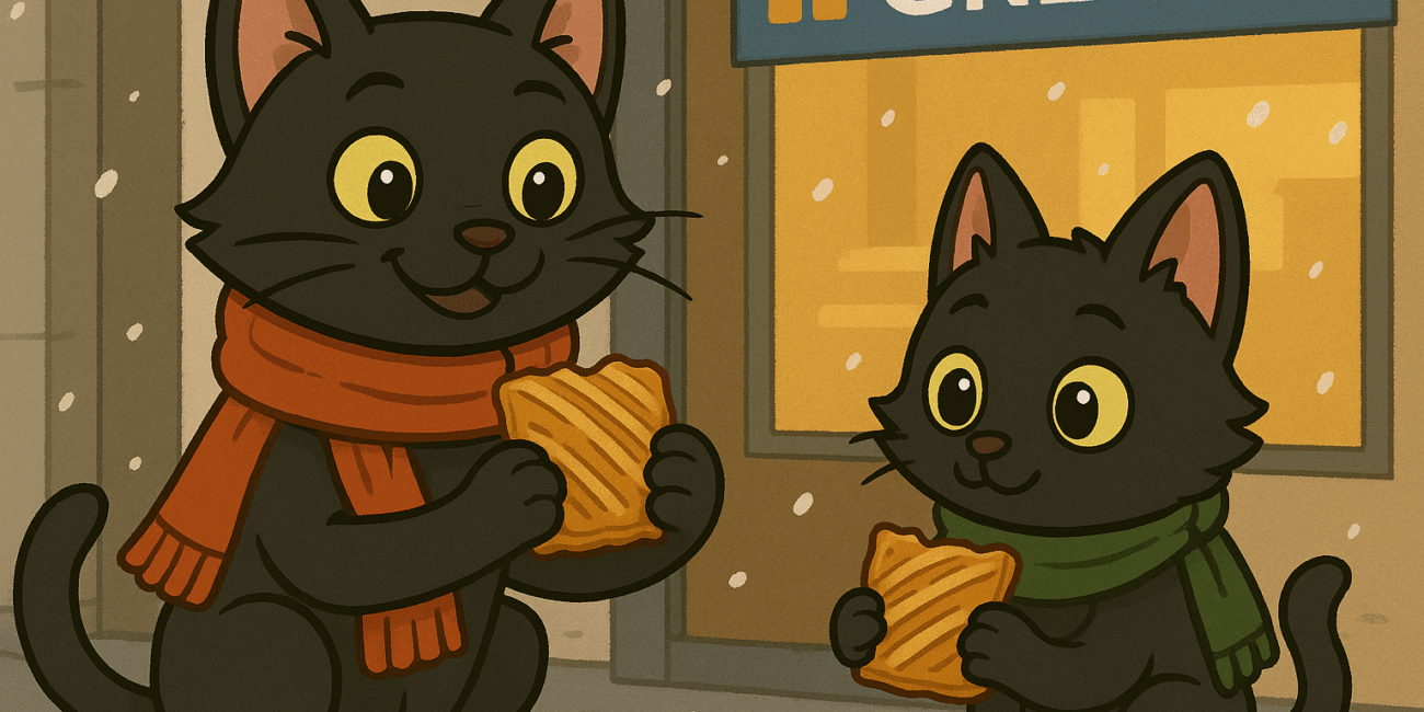 ODC and Lanson go to Greggs for a Vegan Slice