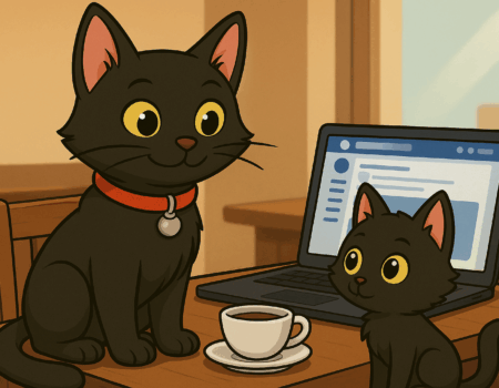 ODC and Lanson Share a coffee whilst discussing Facebook organic reach