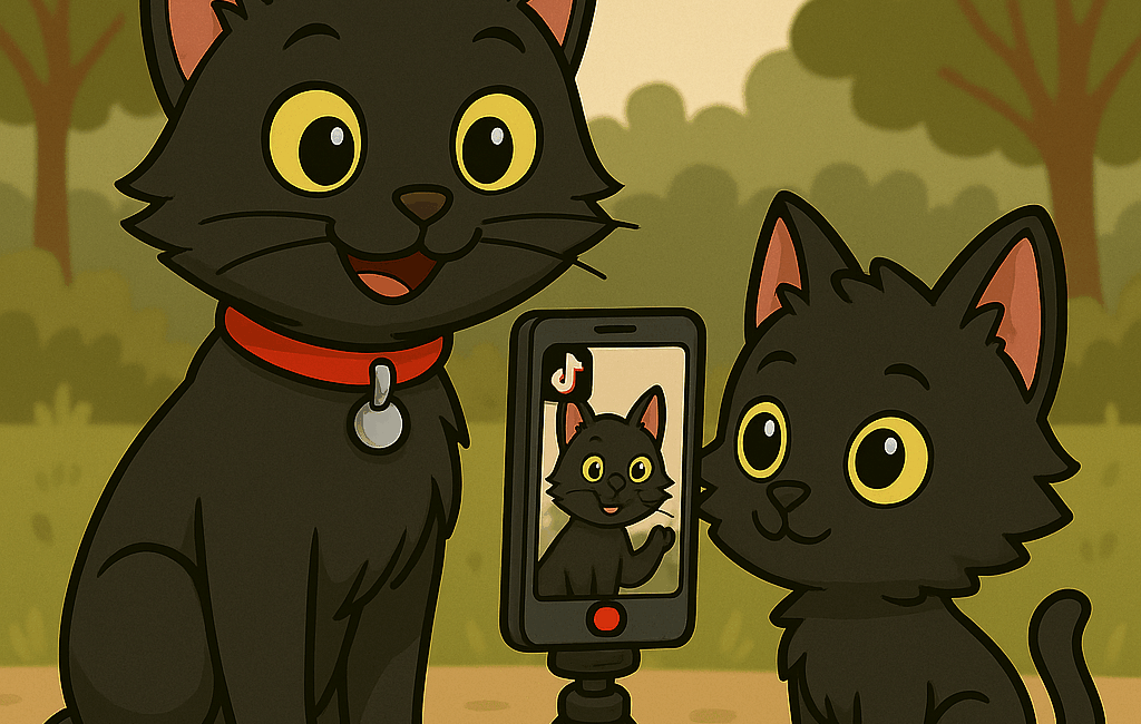 ODC and Lanson film a TikTok