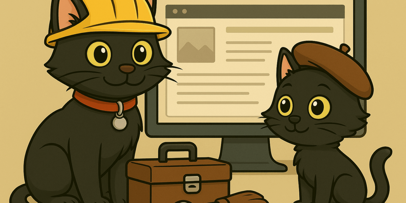 ODC and Lanson prepare to work on a website