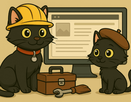 ODC and Lanson prepare to work on a website