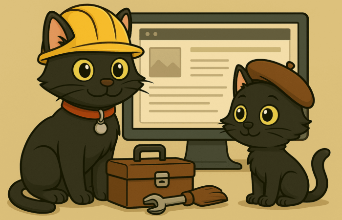 ODC and Lanson prepare to work on a website